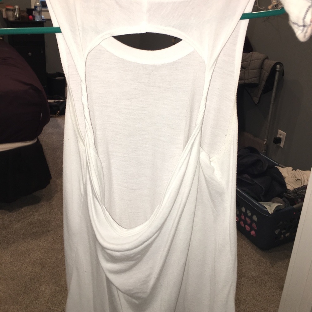 backless white tank